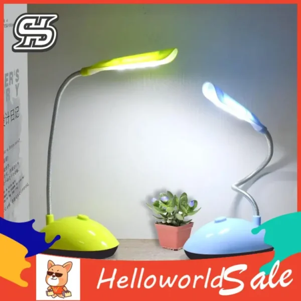 Helloworld LEDS Foldable Eye Protection Desk Lamp Reading Lamp Study Table Lamp Book Light Bedroom Night Light